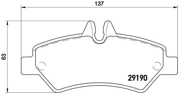 BREMBO Brake pad set P 50 084 - Brake Pads