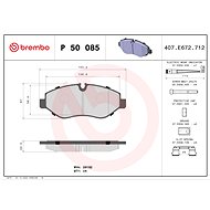 BREMBO Brake pad set P 50 085 - Brake Pads