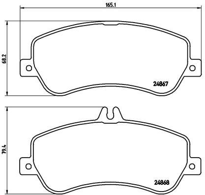 BREMBO Brake pad set P 50 086 - Brake Pads