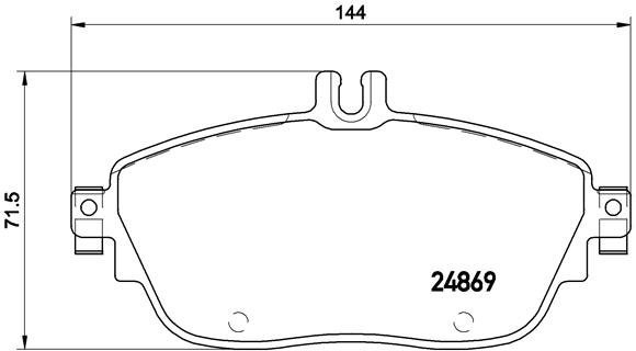 BREMBO Brake pad set P 50 093 - Brake Pads