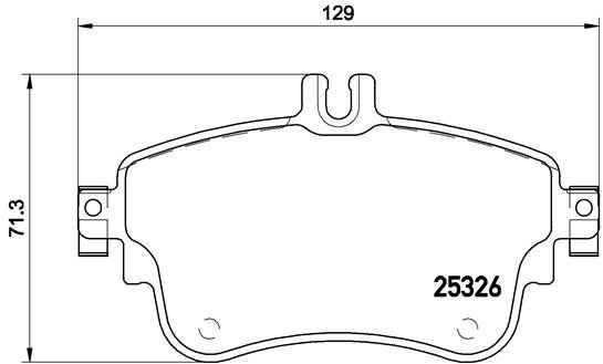 BREMBO Brake pad set P 50 094X - Brake Pads