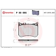 BREMBO Brake pad set P 50 095 - Brake Pads