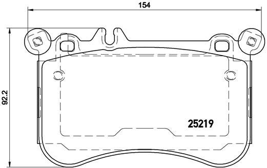 BREMBO Brake pad set P 50 098 - Brake Pads