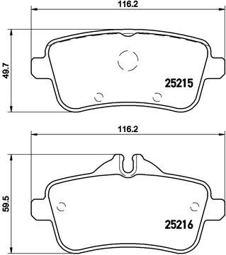 BREMBO Brake pad set P 50 101 - Brake Pads