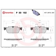 BREMBO Brake pad set P 50 102X - Brake Pads
