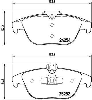 BREMBO Brake pad set P 50 104 - Brake Pads