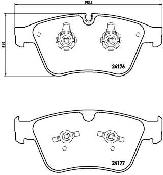 BREMBO Brake pad set P 50 105 - Brake Pads