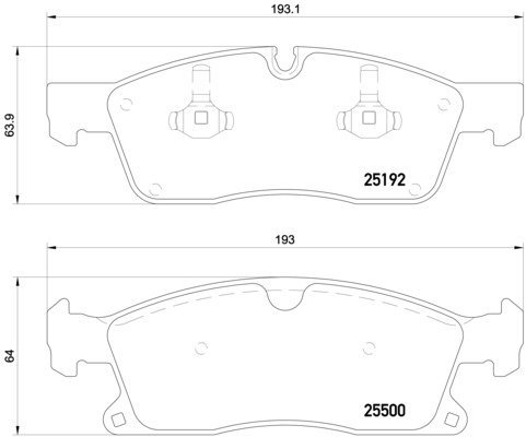 BREMBO Brake pad set P 50 109 - Brake Pads
