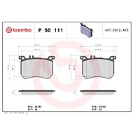 BREMBO Brake pad set P 50 111 - Brake Pads