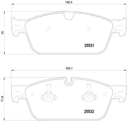 BREMBO Brake pad set P 50 112 - Brake Pads