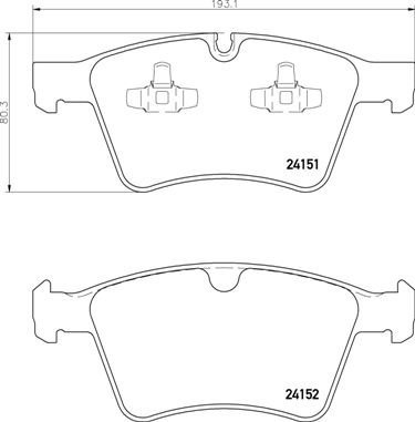 BREMBO Brake pad set P 50 115 - Brake Pads
