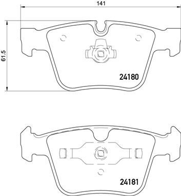 BREMBO Brake pad set P 50 116 - Brake Pads