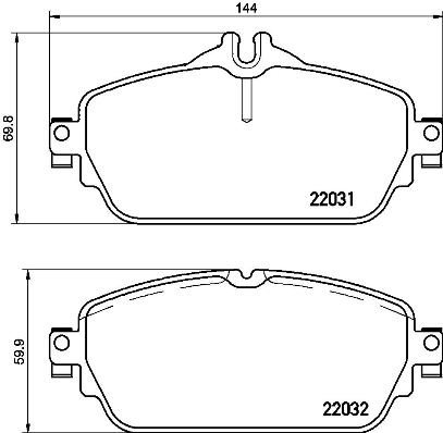 BREMBO Brake pad set P 50 118 - Brake Pads