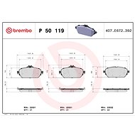 BREMBO Brake pad set P 50 119 - Brake Pads