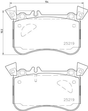 BREMBO Brake pad set P 50 121 - Brake Pads