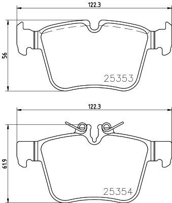 BREMBO Brake pad set P 50 122 - Brake Pads