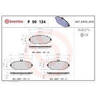 BREMBO Brake pad set P 50 124 - Brake Pads