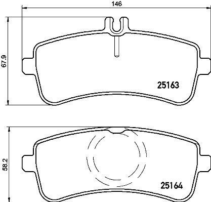 BREMBO Brake pad set P 50 125 - Brake Pads