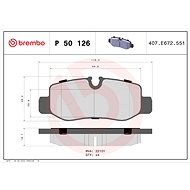 BREMBO Brake pad set P 50 126 - Brake Pads