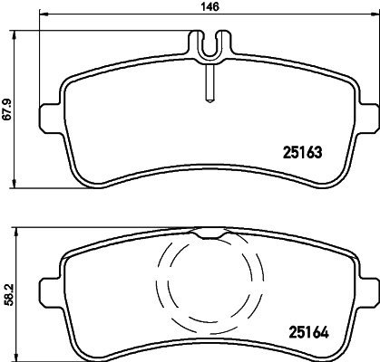 BREMBO Brake pad set P 50 130 - Brake Pads
