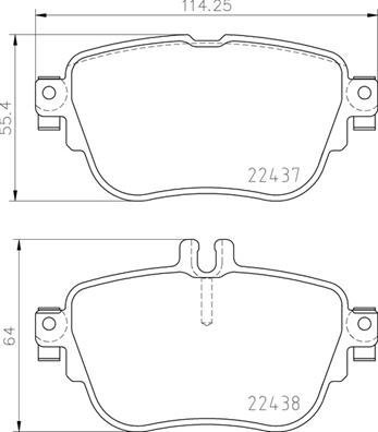 BREMBO Brake pad set P 50 136 - Brake Pads