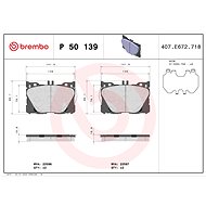 BREMBO Brake pad set P 50 139 - Brake Pads