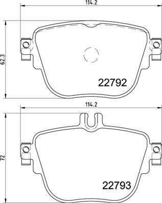BREMBO Brake pad set P 50 141 - Brake Pads