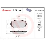 BREMBO Brake pad set P 50 148 - Brake Pads