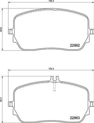 BREMBO Brake pad set P 50 149 - Brake Pads