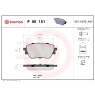 BREMBO Brake pad set P 50 151 - Brake Pads