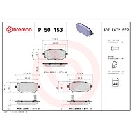 BREMBO Brake pad set P 50 153 - Brake Pads