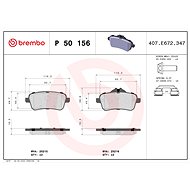 BREMBO Brake pad set P 50 156 - Brake Pads