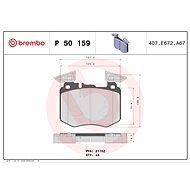 BREMBO Brake pad set P 50 159 - Brake Pads