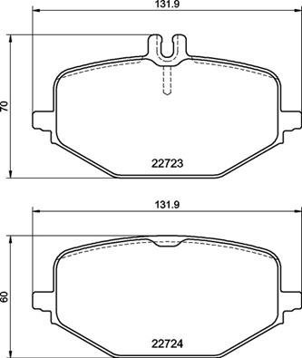 BREMBO Brake pad set P 50 161 - Brake Pads