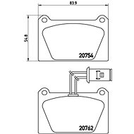 BREMBO Brake pad set P 52 008 - Brake Pads