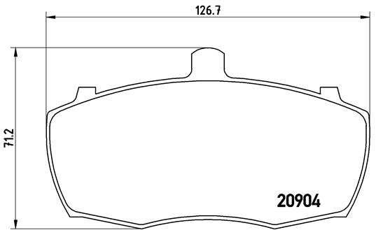 BREMBO Brake pads P 52 012 - Brake Pads