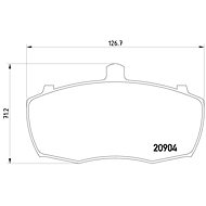 BREMBO Brake pad set P 52 013 - Brake Pads
