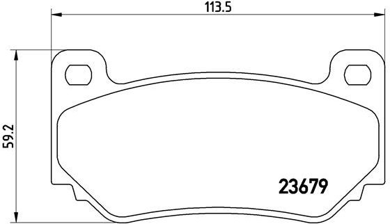 BREMBO Brake pad set P 52 018 - Brake Pads