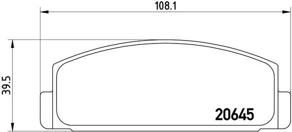 BREMBO Brake pad set P 54 003 - Brake Pads