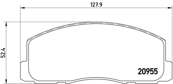 BREMBO Brake pads P 54 006 - Brake Pads