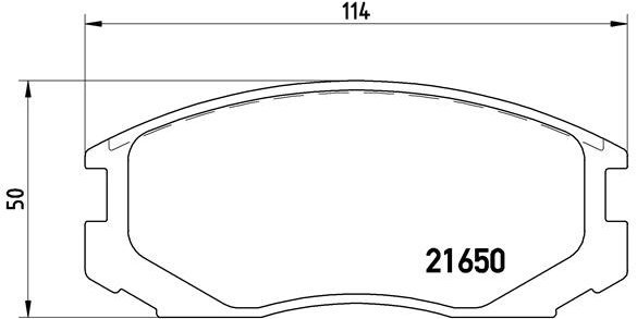 BREMBO Brake pad set P 54 015 - Brake Pads