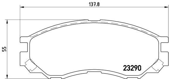 BREMBO Brake pad set P 54 020 - Brake Pads