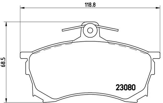BREMBO Brake pad set P 54 021 - Brake Pads