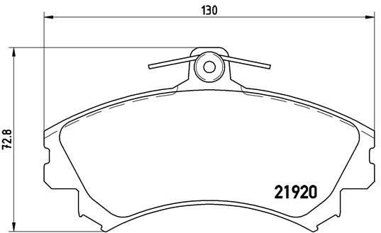 BREMBO Brake pad set P 54 022 - Brake Pads