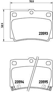 BREMBO Brake pad set P 54 026 - Brake Pads