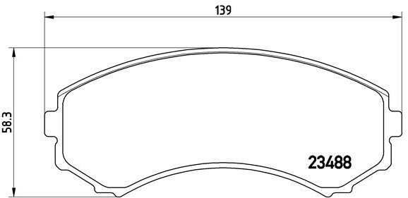 BREMBO Brake pad set P 54 029 - Brake Pads