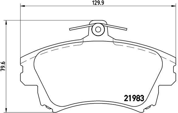 BREMBO Brake pad set P 54 036 - Brake Pads