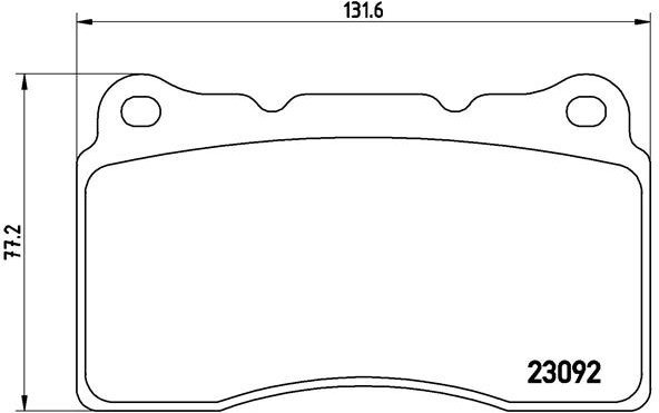 BREMBO Brake pad set P 54 040 - Brake Pads
