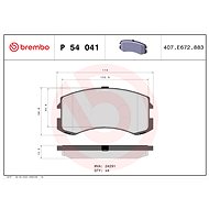BREMBO Brake pad set P 54 041 - Brake Pads