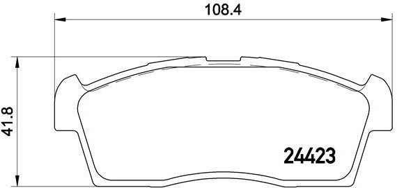 BREMBO Brake pad set P 54 049 - Brake Pads